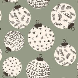 Large Ornaments in Garland