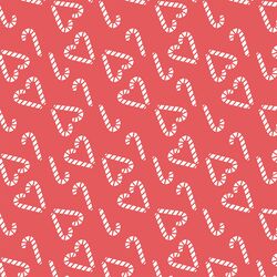 Sweet Candy Canes in Santa Red
