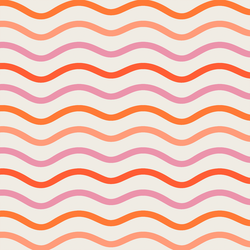 Wave Stripe in Valentine