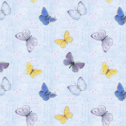 Butterflies in Light Blue
