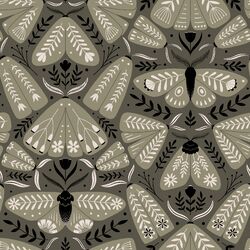 Folk Moths in Olive