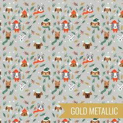 Dapper Dogs in Silver Metallic