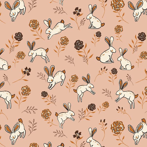 Hopping Bunny in Pink