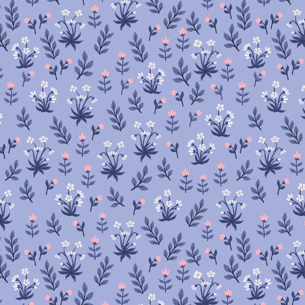Mille Fleurs in Sweet Periwinkle