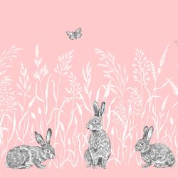Hoppy Trails Double Border in Rosebud