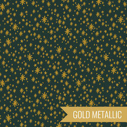 Starry Night in Evergreen Metallic
