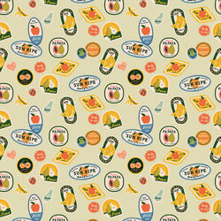 Fruit Stickers in Khaki