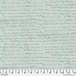 Script in Blue