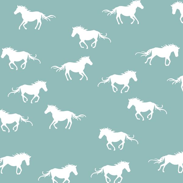 Horse Silhouette in Pool