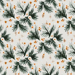 Pine Sprigs in Frost Gray