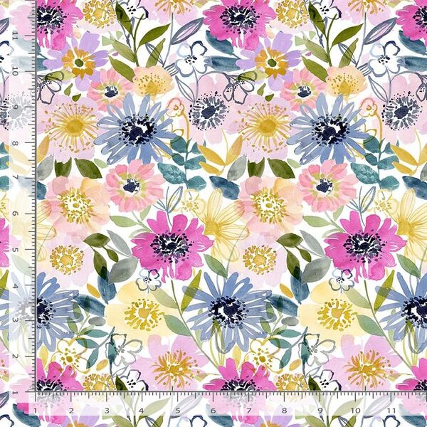 Angora Garden in White