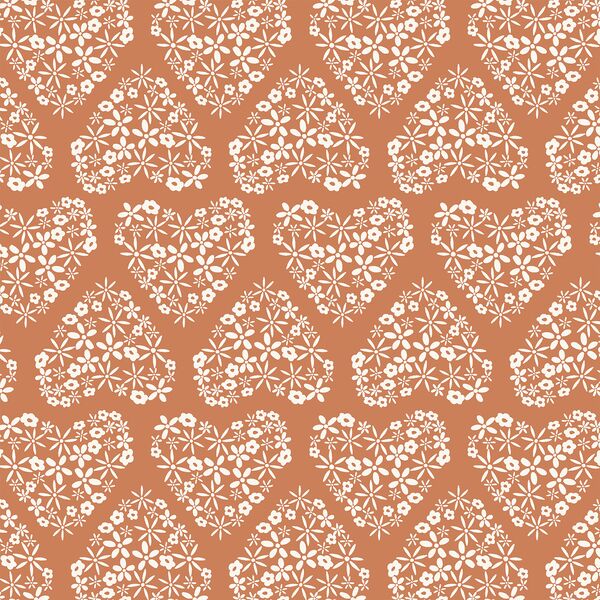 Hearts of Flower in Clay