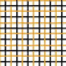 Sketchy Plaid in White