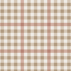 Fauna Gingham in Vintage Persimmon