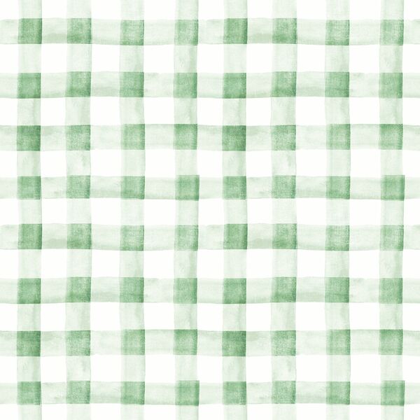 Large Garden Gingham in Fresh Green