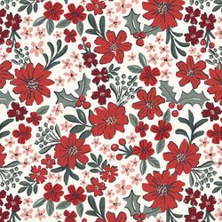 Large Christmas Floral in Merry