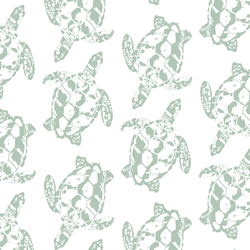 Honu in Maile on White