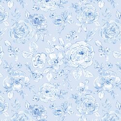 Juliette Floral in Sky Blue