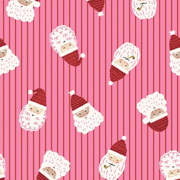 Santa in Sachet Pink