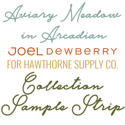 Aviary Meadow in Arcadian Sample Strip