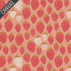 Queen of Berries Canvas in Queens Red Unbleached