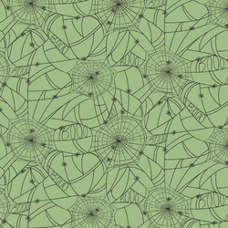 Spider Webs in Green