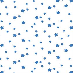 Star Light in Cerulean on White