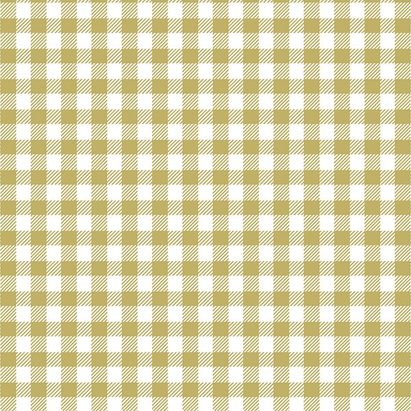 Small Buffalo Plaid in Brass