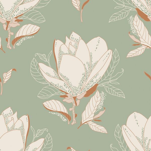 Magnolias in Sage Green