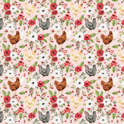 Little Festive Chickens in Pink