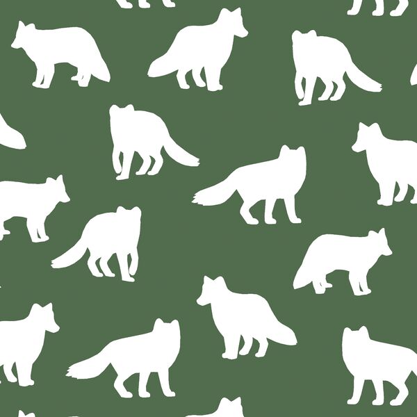 Fox Silhouette in Kale