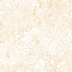 Paperie in Sweet Sunflower on White