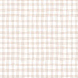 Organic Gingham in Cream