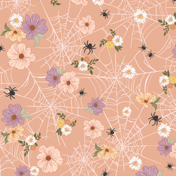 Floral Webs in Vintage Coral