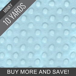 Minky Dimple Dot in Powder Blue - 10 Yard Quick Cut