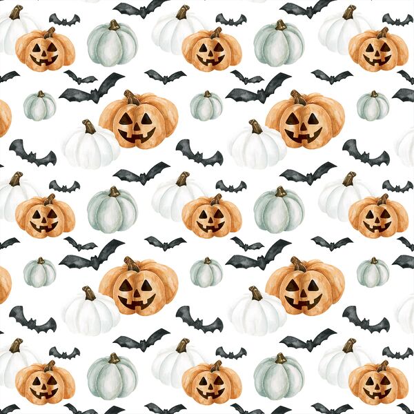 Small Jack-O-Lanterns in Orange and White