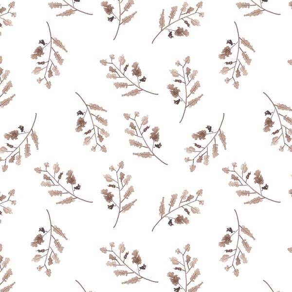 Woodland Branches in White