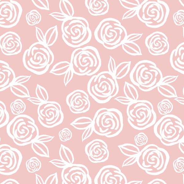 Tea Roses in Powder Pink