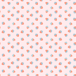 Little Strawberries in Soft Pink
