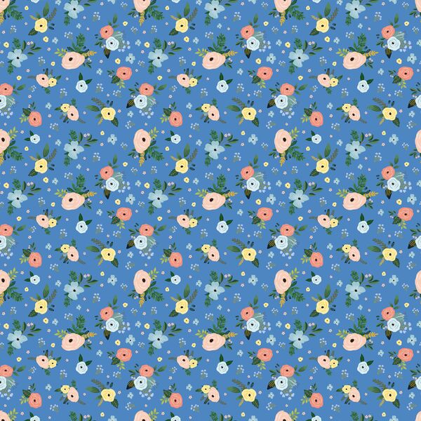 Harbour Florals in Bright Blue