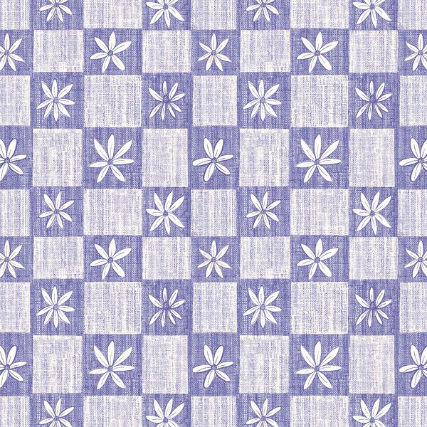 Daisy Checkers in Periwinkle