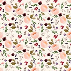 Small Trail Florals in Soft Ivory