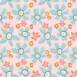 Beachy Blooms in Plumeria Pink
