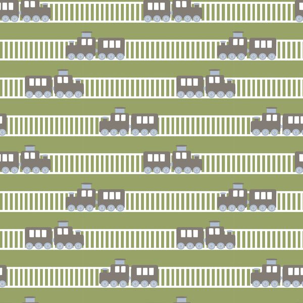 Trains in Grass