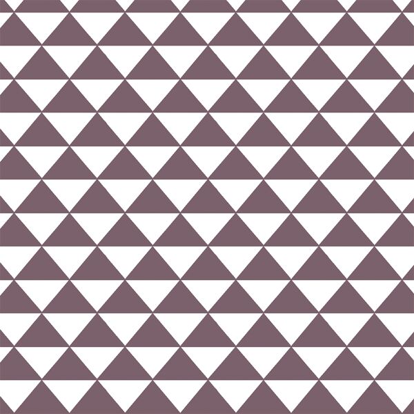 Triangle Mosaic in Mulberry