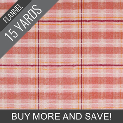 Check Plaid Flannel in Primrose - 15 Yard Bolt