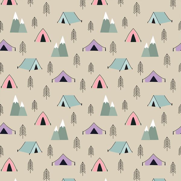 Small Tents in Burlap