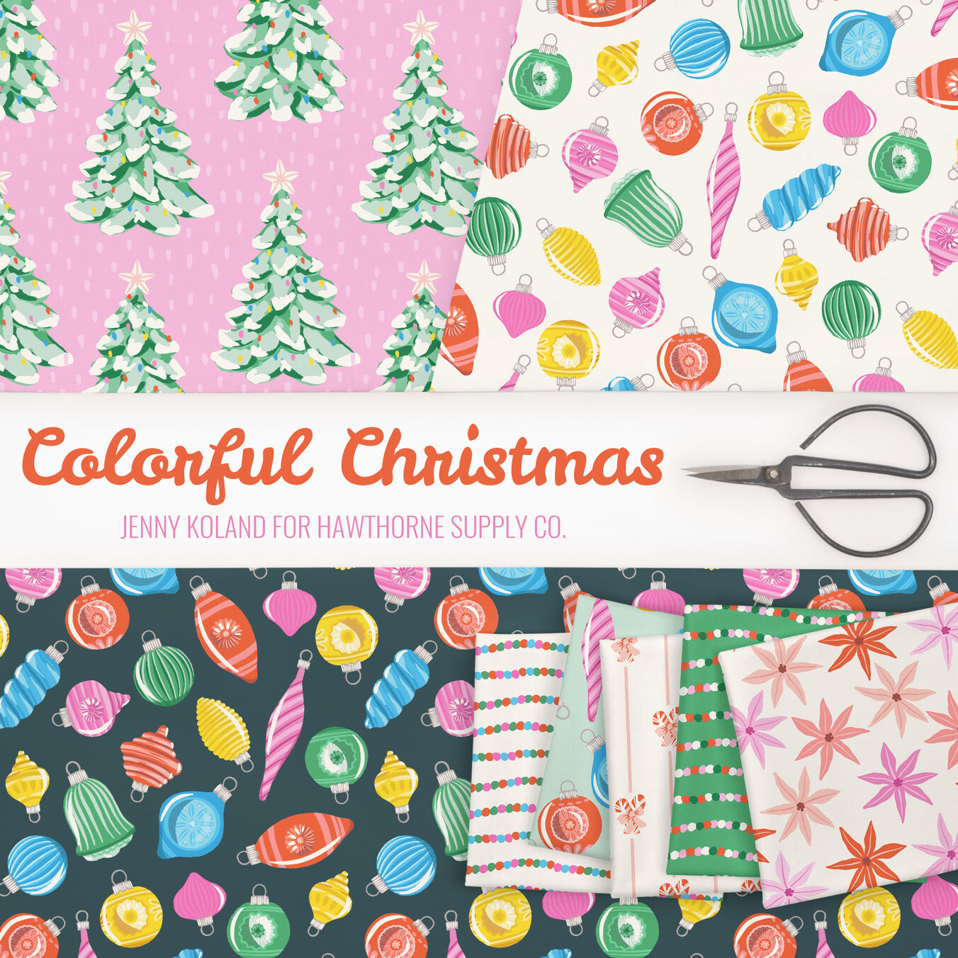 Colorful Christmas Poster Image