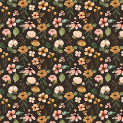 Garden Florals in Umber