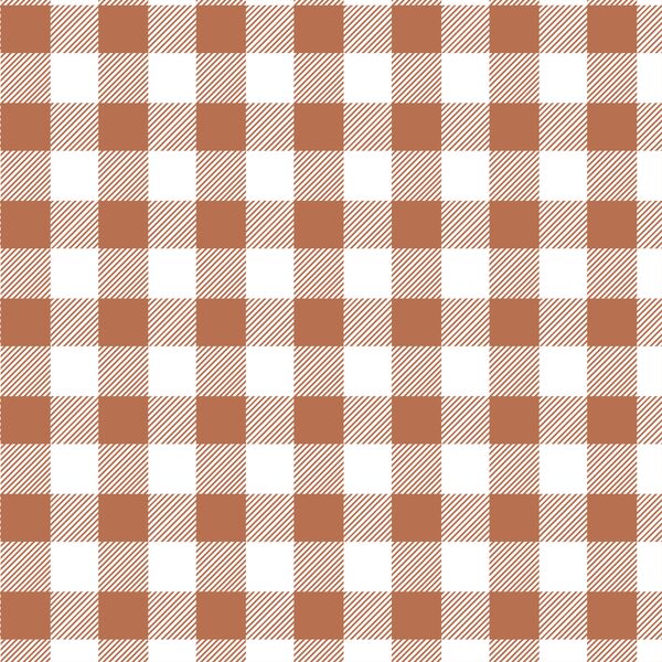 Medium Buffalo Plaid in Terracotta